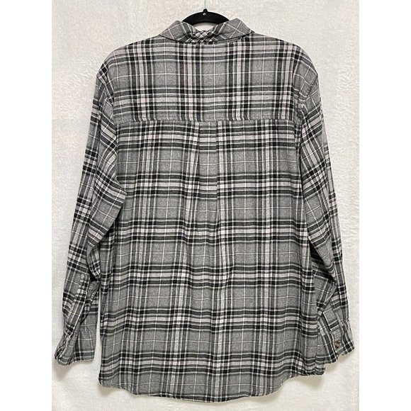 Field & Stream Mens Size L Flannel Plaid Long Sleeve Button Down Shirt Cotton - Picture 3 of 8
